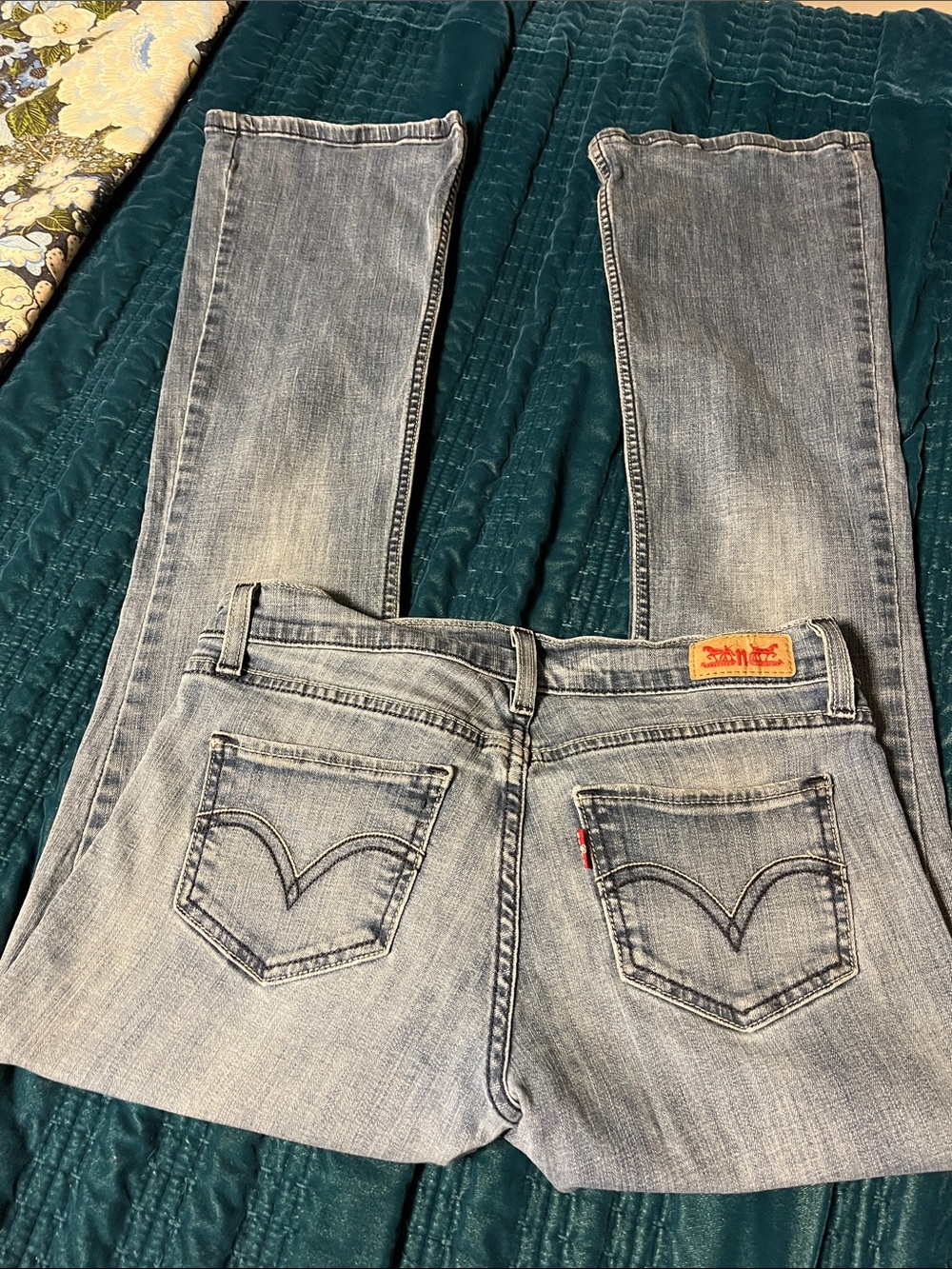 Levi's Women's 524 too low jeans in Light Blue Wash
